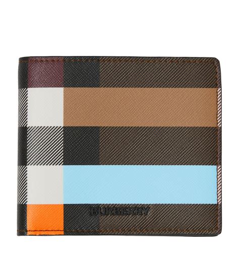 burberry london check and leather international bifold wallet|burberry check and leather wallet.